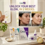 CeraVe Complete Skincare Bundle for Acne & Anti-Aging (Pack of 4)
