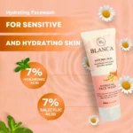 Blanca Anti Dry Skin Hydrating Facewash 100ml Gentle Cleanser For Moisturized Smooth And Healthy Skin